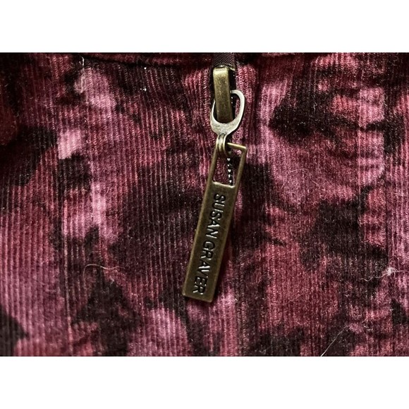 Susan Graver Jacket Floral Zip Size Medium - Picture 15 of 15